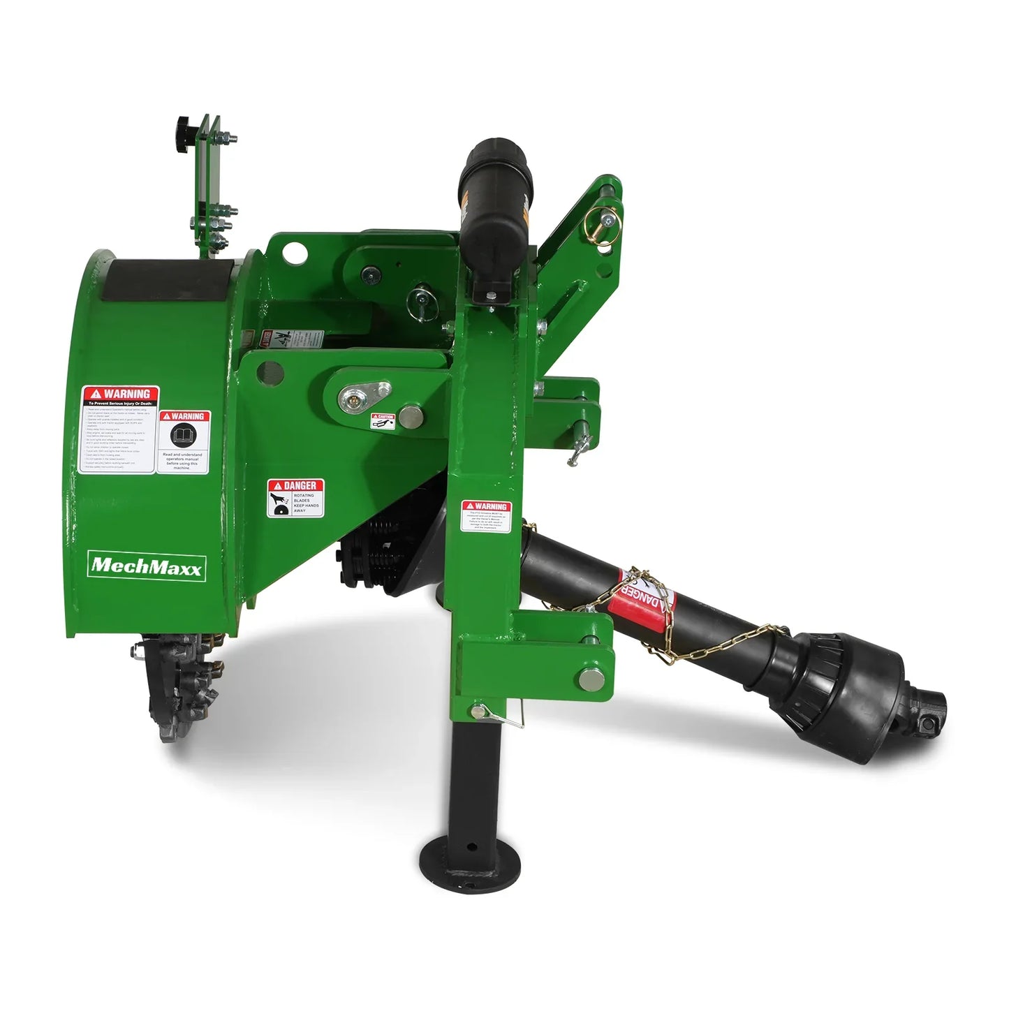 3-Point Hitch PTO Stump Grinder with 34 Carbide Teeth (PTO Shaft Included with Slip Clutch), for 15-45HP Tractor, SG24