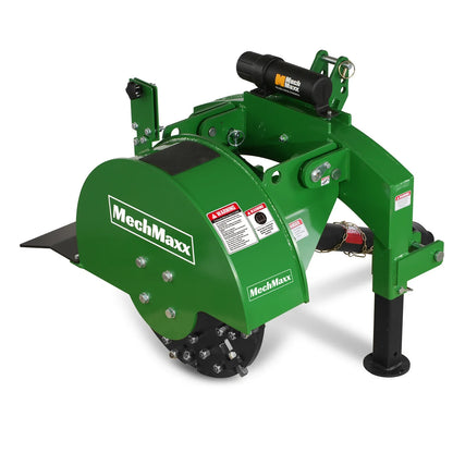 3-Point Hitch PTO Stump Grinder with 34 Carbide Teeth (PTO Shaft Included with Slip Clutch), for 15-45HP Tractor, SG24