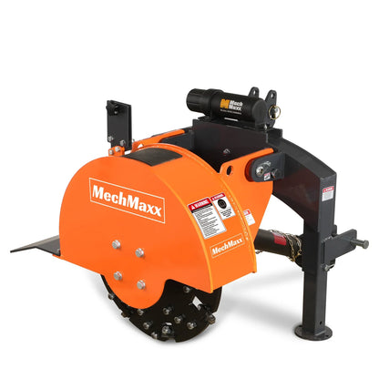 3-Point PTO Stump Grinder with 34 Carbide Teeth (PTO Shaft Included with Slip Clutch), for 15-45HP Tractor, SG24