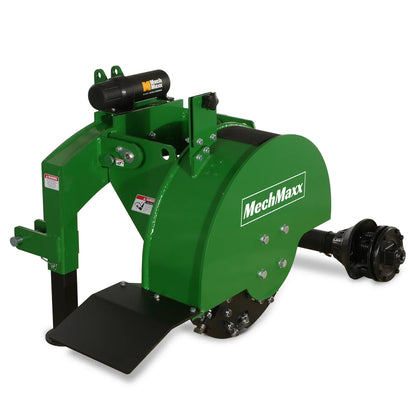 3-Point Hitch PTO Stump Grinder with 34 Carbide Teeth (PTO Shaft Included with Slip Clutch), for 15-45HP Tractor, SG24