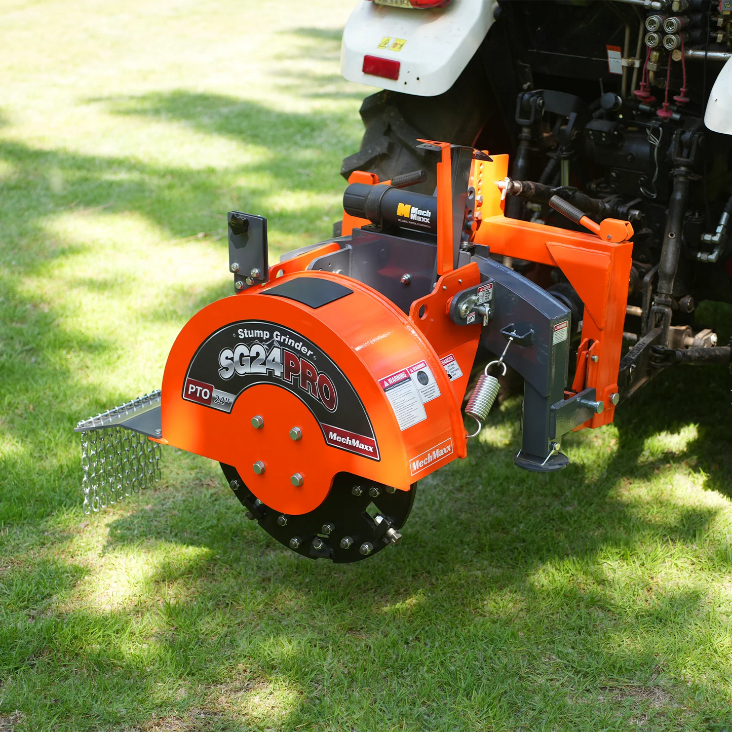 3-Point PTO Stump Grinder with 34 Carbide Teeth (PTO Shaft Included with Slip Clutch), for 15-45HP Tractor, SG24PRO