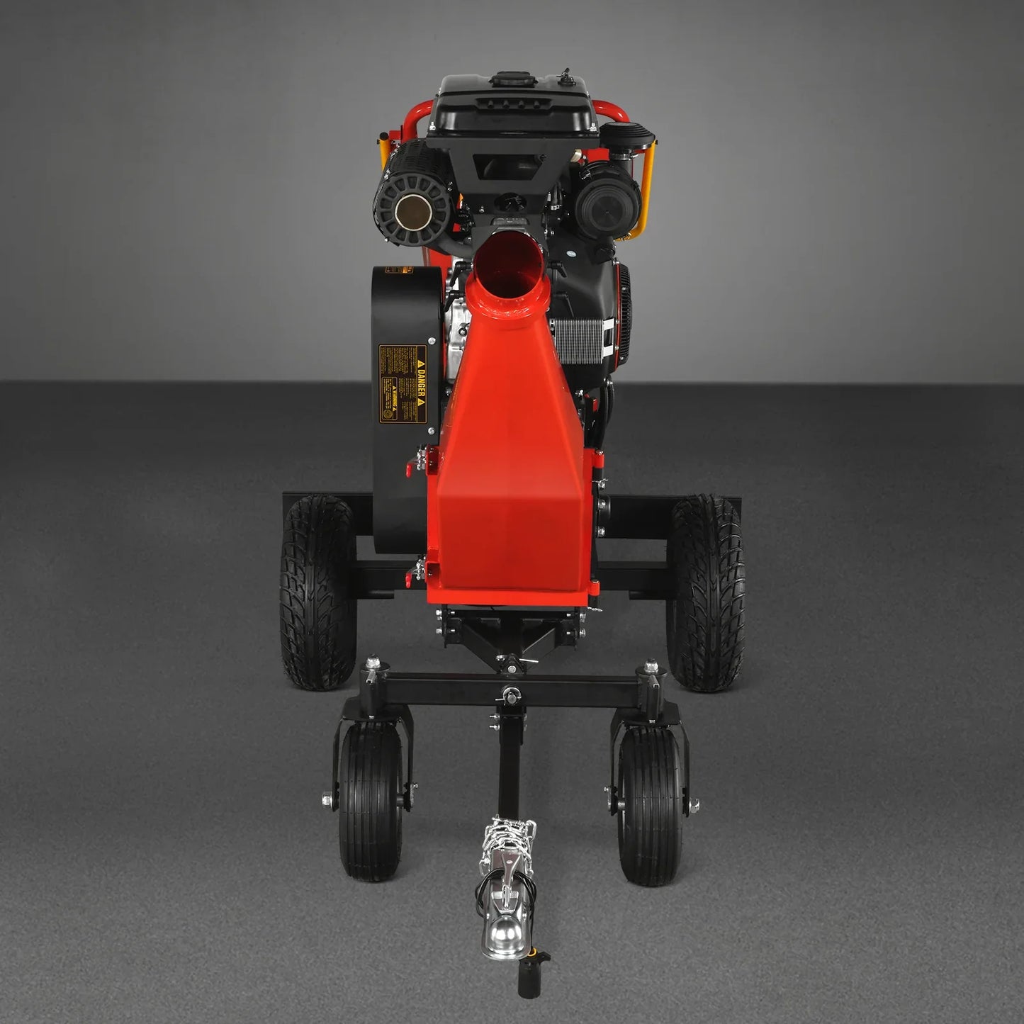 8 inch ZONSEN E-Start 1000cc 35hp Gas Powered 4 - Wheel Drum Wood Chipper with Taillight , B200